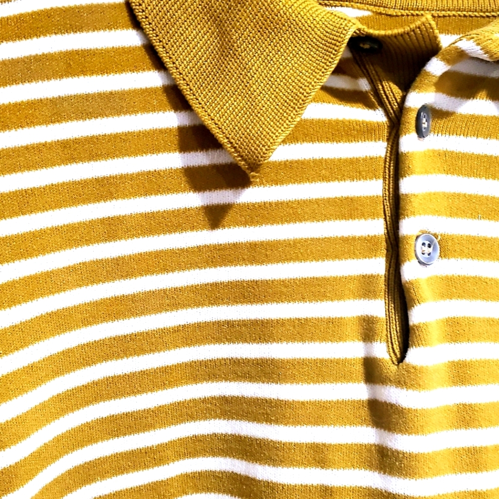 Vintage 60s men's knit polo shirt